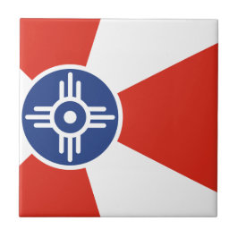 Wichita Kansas ICT Flagga Kakelplatta