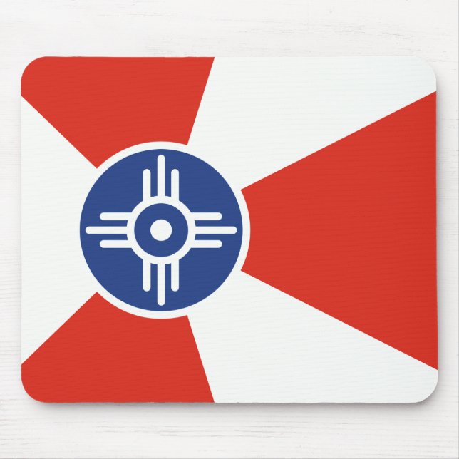 Wichita Kansas ICT Flagga Musmatta (Framsidan)