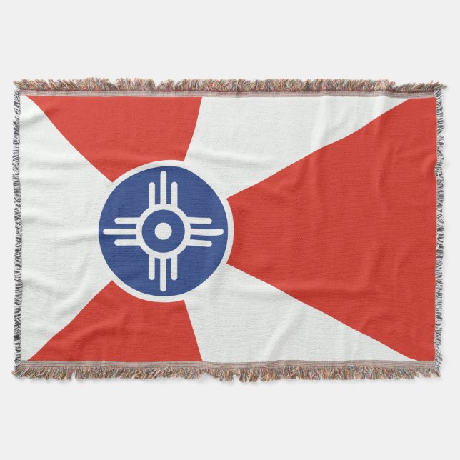 Wichita Kansas ICT Flagga Mysfilt (Framsidan)