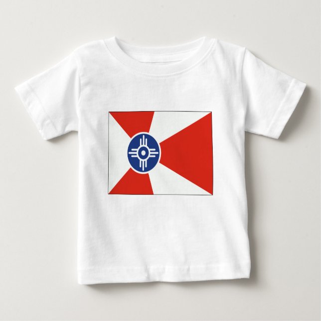 Wichita Kansas ICT Flagga Tee (Framsida)