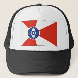 Wichita Kansas ICT Flagga Truckerkeps