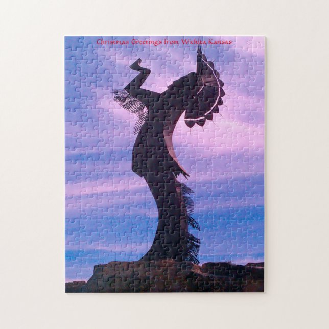 Wichita Kansas. Jigszle Puzzle Pussel (Vertikal)