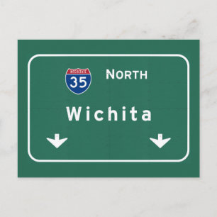 Wichita Kansas ks Interstate Highway Freeway : Vykort