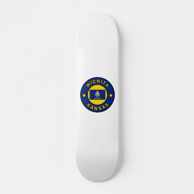 Wichita Kansas Mini Skateboard Bräda 18,5 Cm (Framsida)