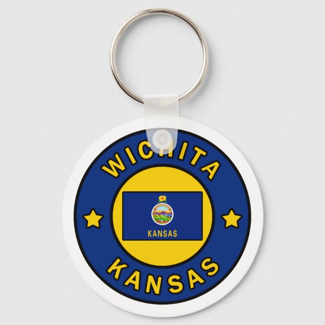 Wichita Kansas Nyckelring (Framsida)