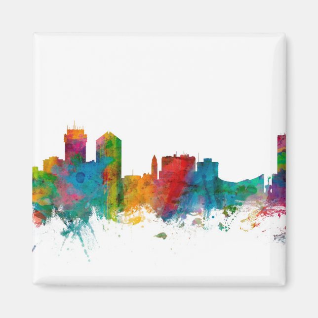 Wichita Kansas Skyline Magnet (Framsidan)