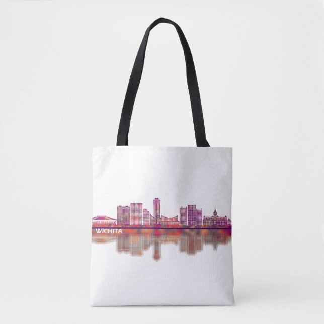 Wichita Kansas Skyline Tygkasse (Framsida)