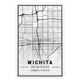 Wichita Kansas USA Travel City Karta Magnet