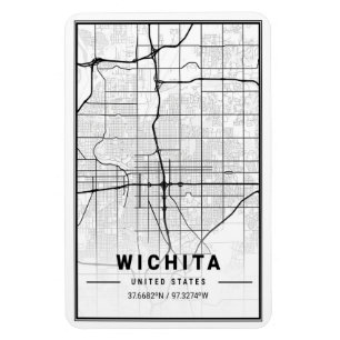 Wichita Kansas USA Travel City Karta Magnet