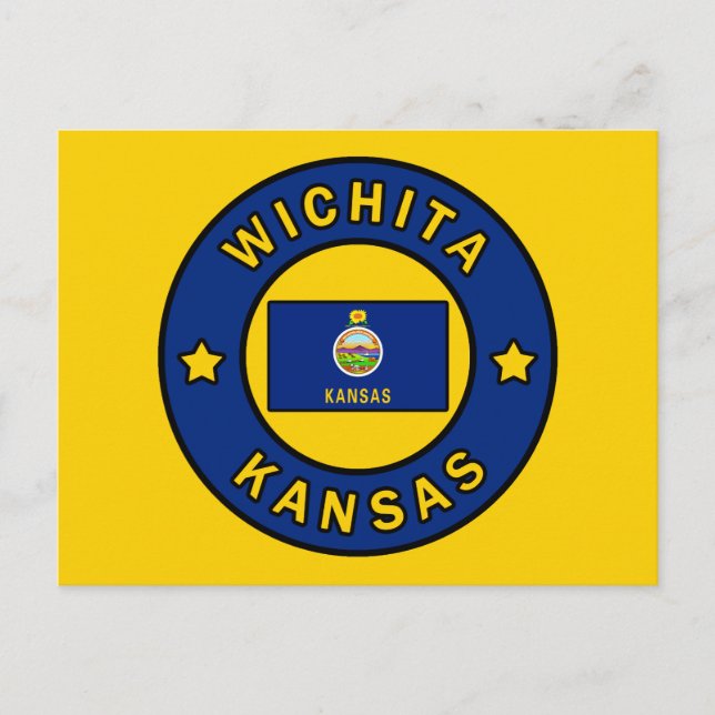 Wichita Kansas Vykort (Framsida)