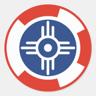 Wichita Luft Squadron Roundel Runt Klistermärke