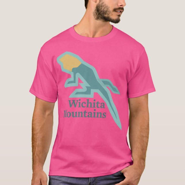 Wichita Mountains Baseball Sleeve T Shirt (Framsida)