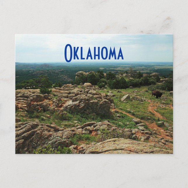Wichita Mountains, Oklahoma Vykort (Framsida)