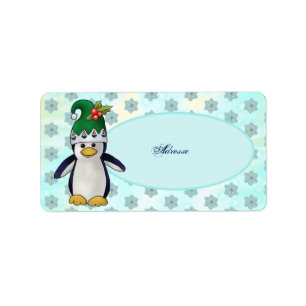 Wichtelpinguin Adressaufkleber Adressetikett