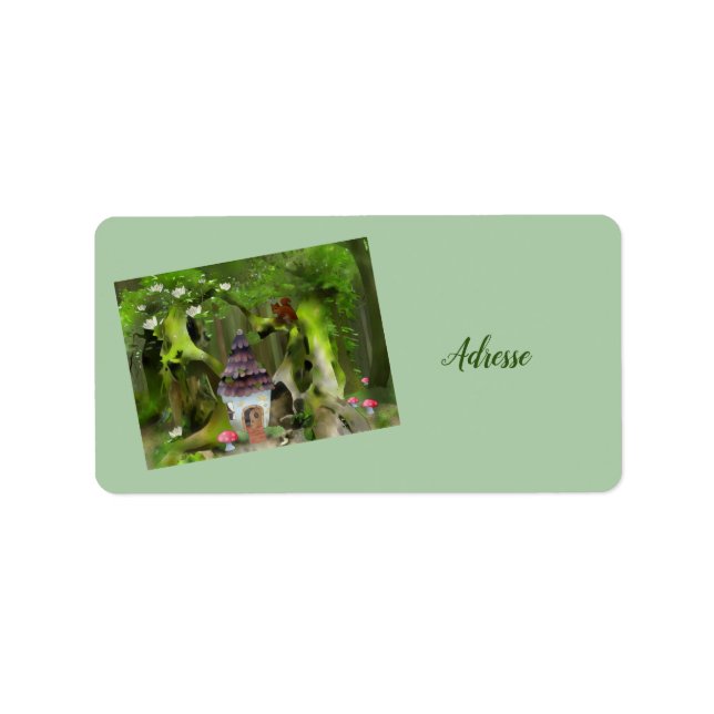 Wichtelwald Adressetikett (Framsidan)