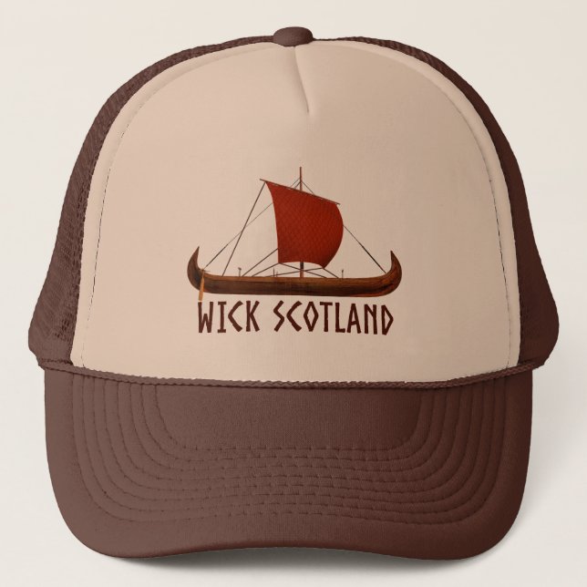 Wick Scotland Viking Ship Keps (Framsida)