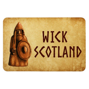 Wick Skottland Vikingkrigare Magnet