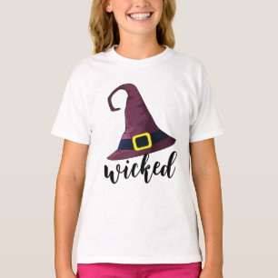 Wickade, Witches Hat, Roligt Halloween-Personlig T Shirt