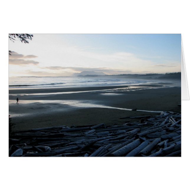 Wickaninnish Beach Hälsningskort (Framsidan Horizontal)