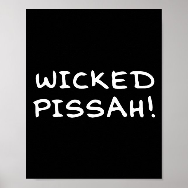 Wicked Ah! Funny Awesome Er New England  Poster (Framsidan)