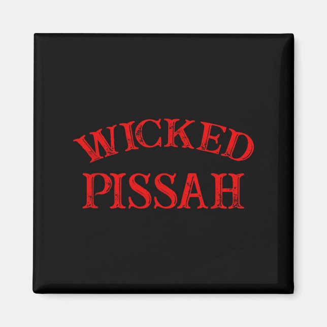 Wicked Ah Funny Er Boston New England Southie  Magnet (Framsidan)
