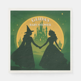 Wicked Baby Shower Napkins- Elphaba & Glinda Party Pappersservett