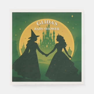 Wicked Baby Shower Napkins- Elphaba & Glinda Party Pappersservett