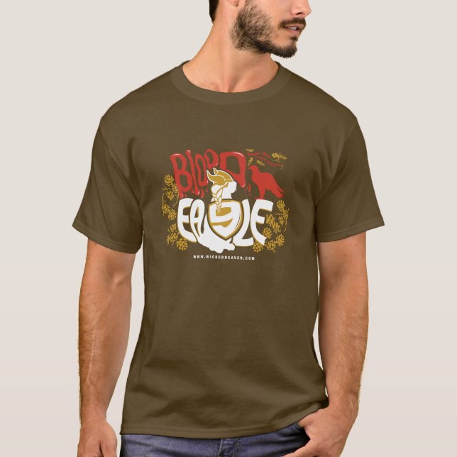 Wicked Beaver Brewing Co. Viking Ale T-Shirt (Framsida)