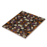 Wicked Blooms-filer Kakelplatta<br><div class="desc">Förvandla ditt utrymme med AI-designade Halloween-blommigt,  som innehåller ört svart ro,  torkade viner och krescerande måne. Perfekt för skorpor i köket,  gotiska badrum eller som fristående väggkonst. Varje bricka är ett mästerverk av botanisk skönhet i mörken.</div>