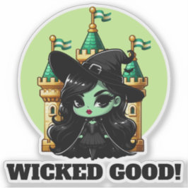 Wicked Bra Little Grönt Witch-inbjudan Klistermärken
