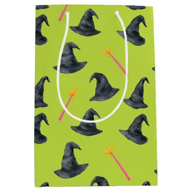 Wicked Bra Rosa & Grönt Witchy Wacking Gift-säck (Framsidan)