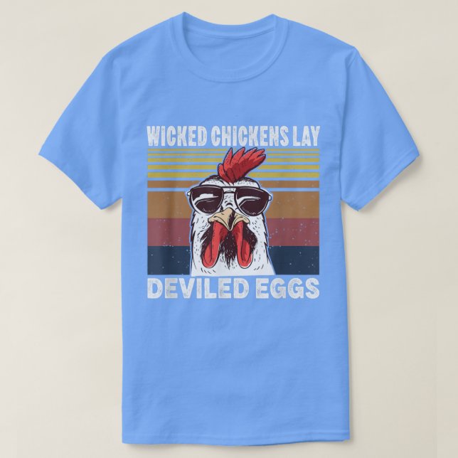 Wicked Chickens Lay Deviled Eggs Costume Halloween T Shirt (Design framsida)