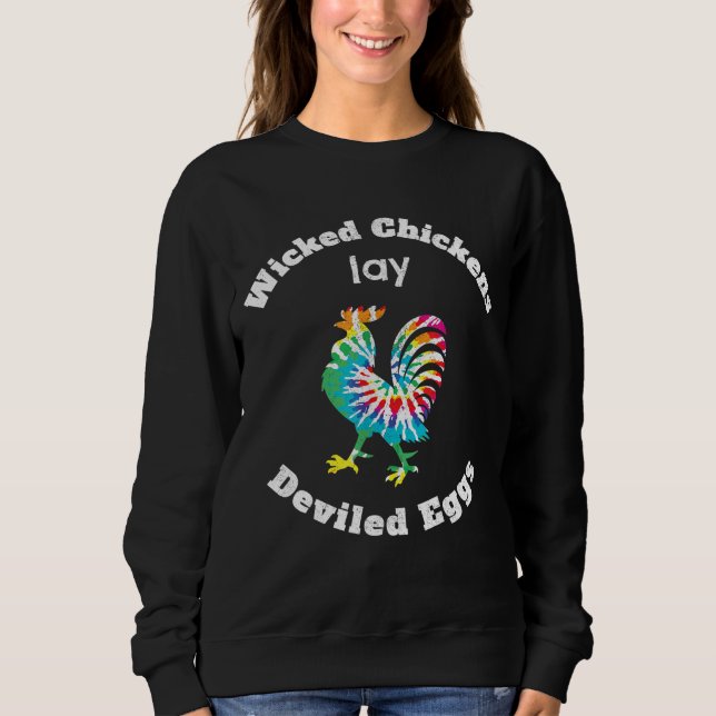 Wicked Chickens Ljugit Deviled Eggs Funny Farmer G T Shirt (Framsida)