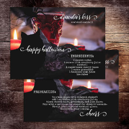 Wicked Cocktail Recipe Halloween-vykort Vykort