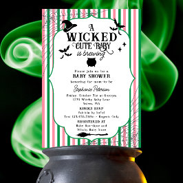Wicked Cute Baby bringar Halloween Baby Shower Inbjudningar