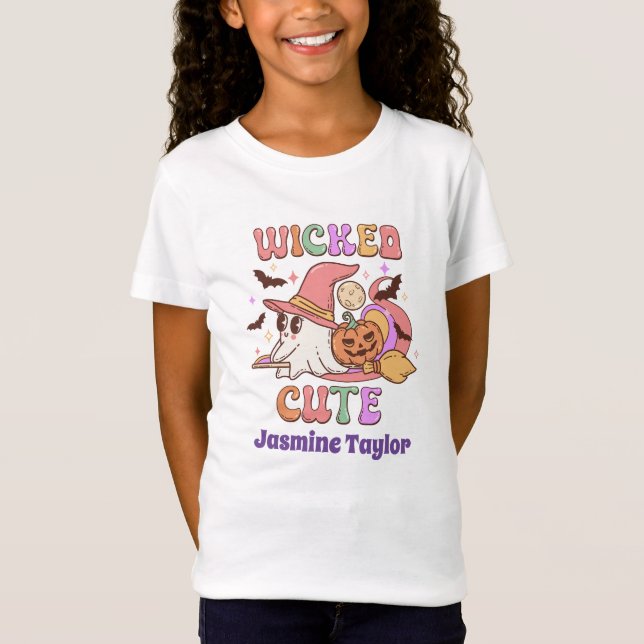 Wicked Cute, Groovy Ghost T Shirt (Framsida)