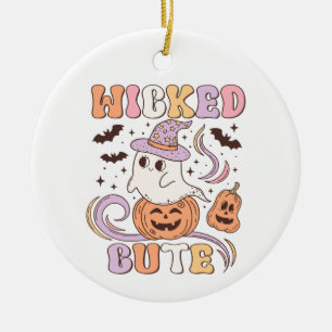 Wicked Cute Halloween Julgransprydnad Keramik