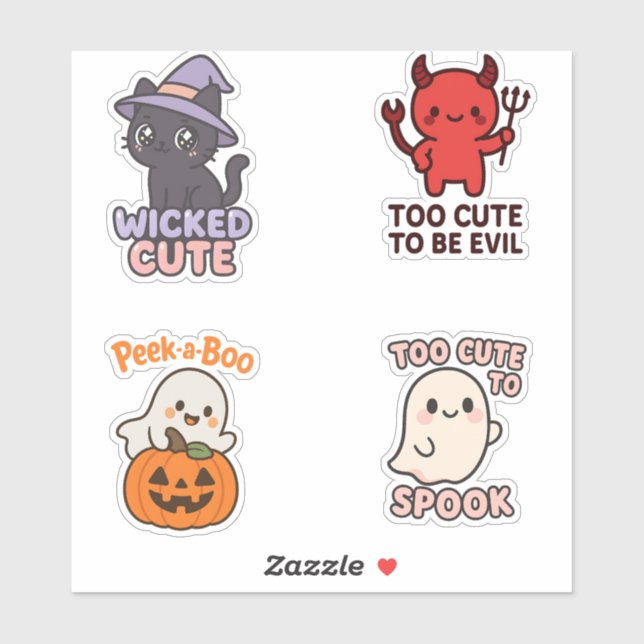 Wicked Cute Halloween Sticker Lakan Klistermärken (Ark)