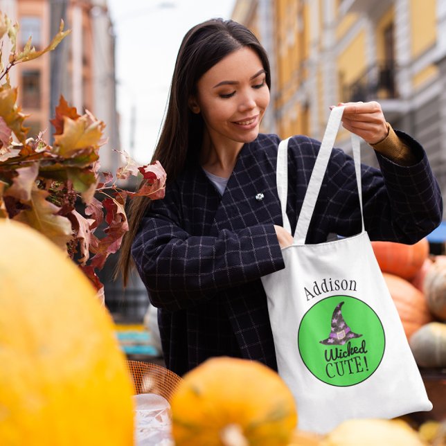 Wicked Cute Personlig Halloween Tote Tygkasse (Skapare uppladdad)