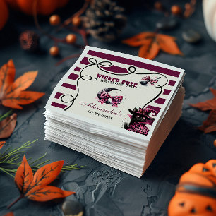 Wicked Cute & Turning One Girl Halloween 1 Birth Pappersservett