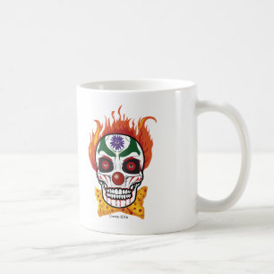 Wicked Evil Clown Skull Gift Mugg