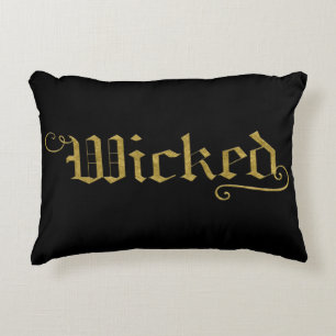 WICKED Faux Guld Se Halloween Festive Prydnadskudde