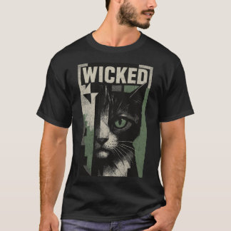 Wicked Feline Abstract Art T Shirt