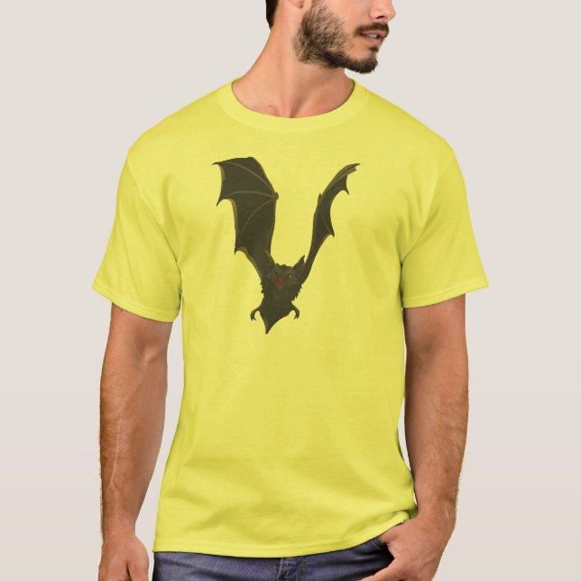 Wicked Fladdermus Halloween Shirt Tee Shirt (Framsida)
