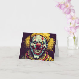 Wicked Freak Show Carnival Clown Happy halloween Kort