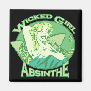 Wicked Girl Absinthe Magnet