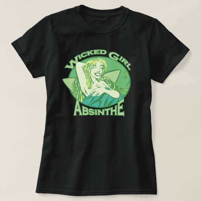 Wicked Girl Absinthe T-shirt (Design framsida)