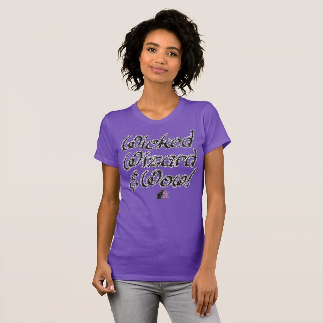 Wicked-guide och Wow! T Shirt (Hel framsida)