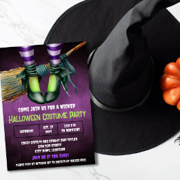 Wicked Halloween Costume Party-inbjudan Inbjudningar