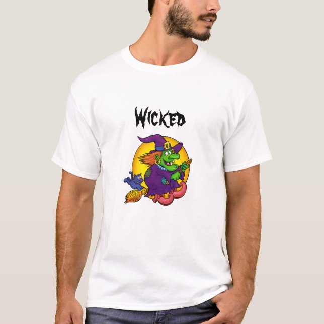 Wicked Halloween Dam T-Shirt (Framsida)